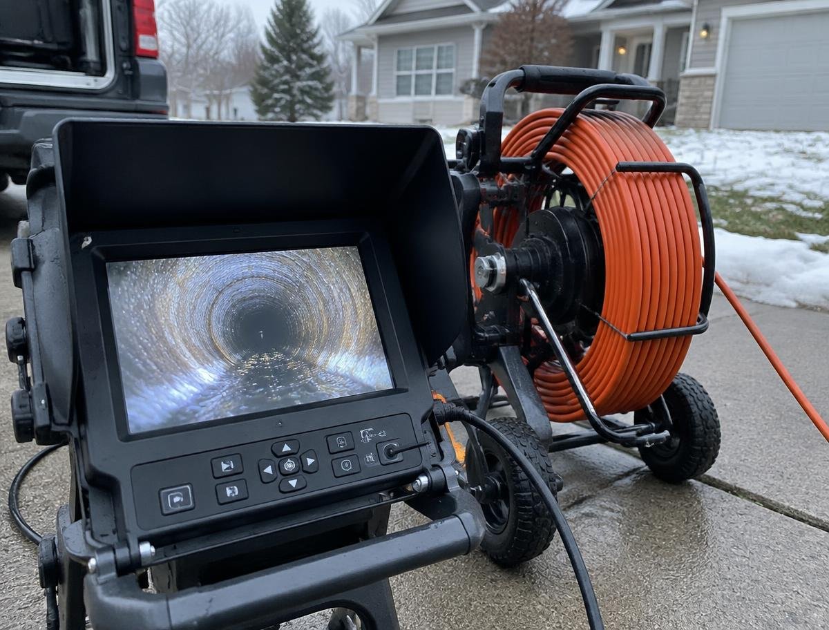 Inspection monitor and push reel